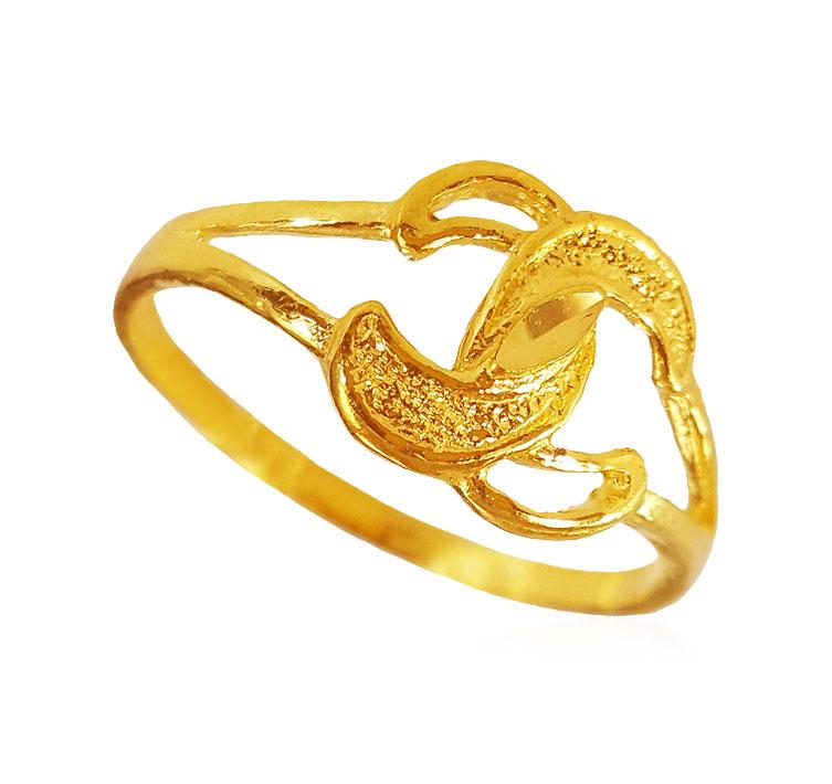 22K Gold ladies Ring - Rilg22076 - [Rings > Ladies Gold Ring]