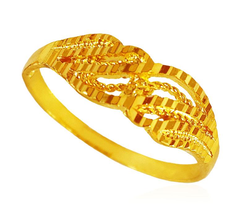 22 Karat Gold Ladies Ring - RiLg22069 - [Rings > Ladies Gold Ring]
